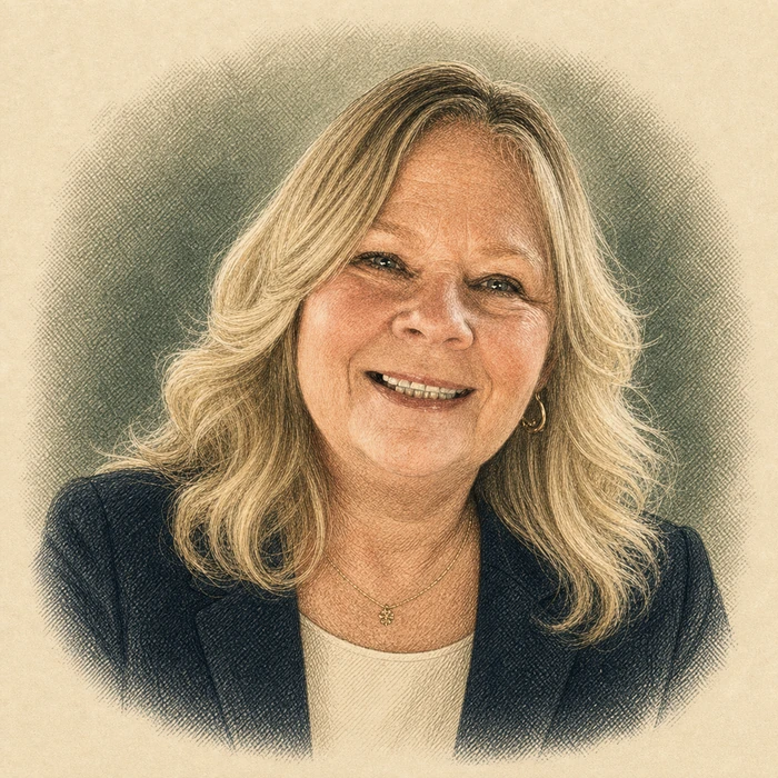 Illustrated portrait of Cece Williams, Licensed Real Estate Salesperson at Win Morrison Realty