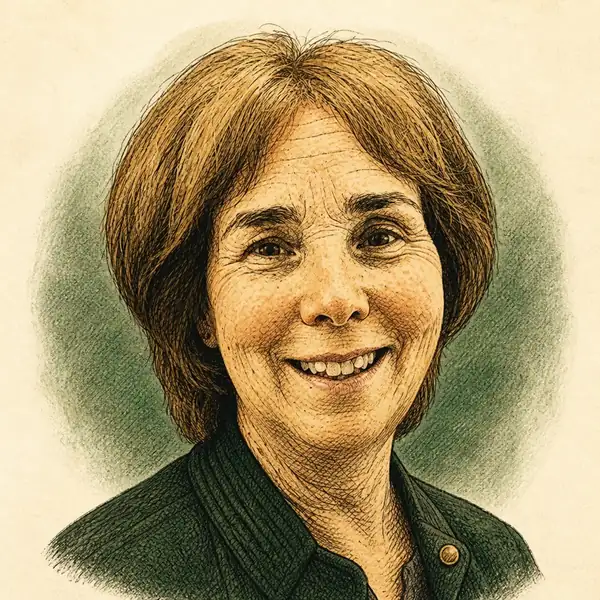 Illustrated portrait of Connie Darling, Licensed Real Estate Salesperson at Win Morrison Realty