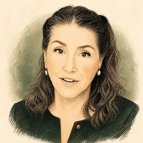 Illustrated portrait of Joanne Cobey, Licensed Real Estate Salesperson at Win Morrison Realty
