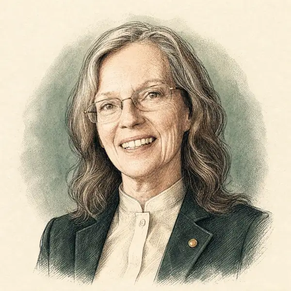 Illustrated portrait of Lynne Gentile, Licensed Real Estate Salesperson at Win Morrison Realty