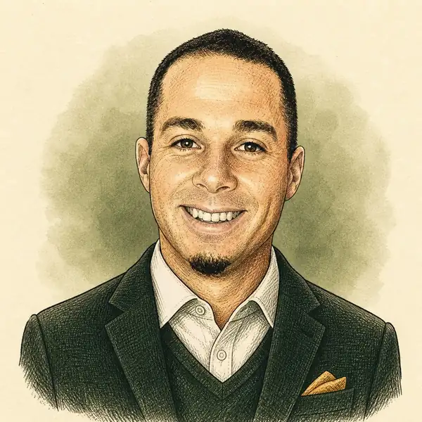 Illustrated portrait of Marcel Lucchese, Licensed Real Estate Salesperson at Win Morrison Realty