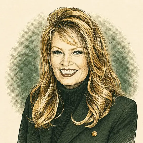 Illustrated portrait of Sandy Potter, Licensed Associate Real Estate Broker at Win Morrison Realty
